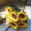 Artificial Sunflower Garden Wedding Party Decor Home Decorations Leaf