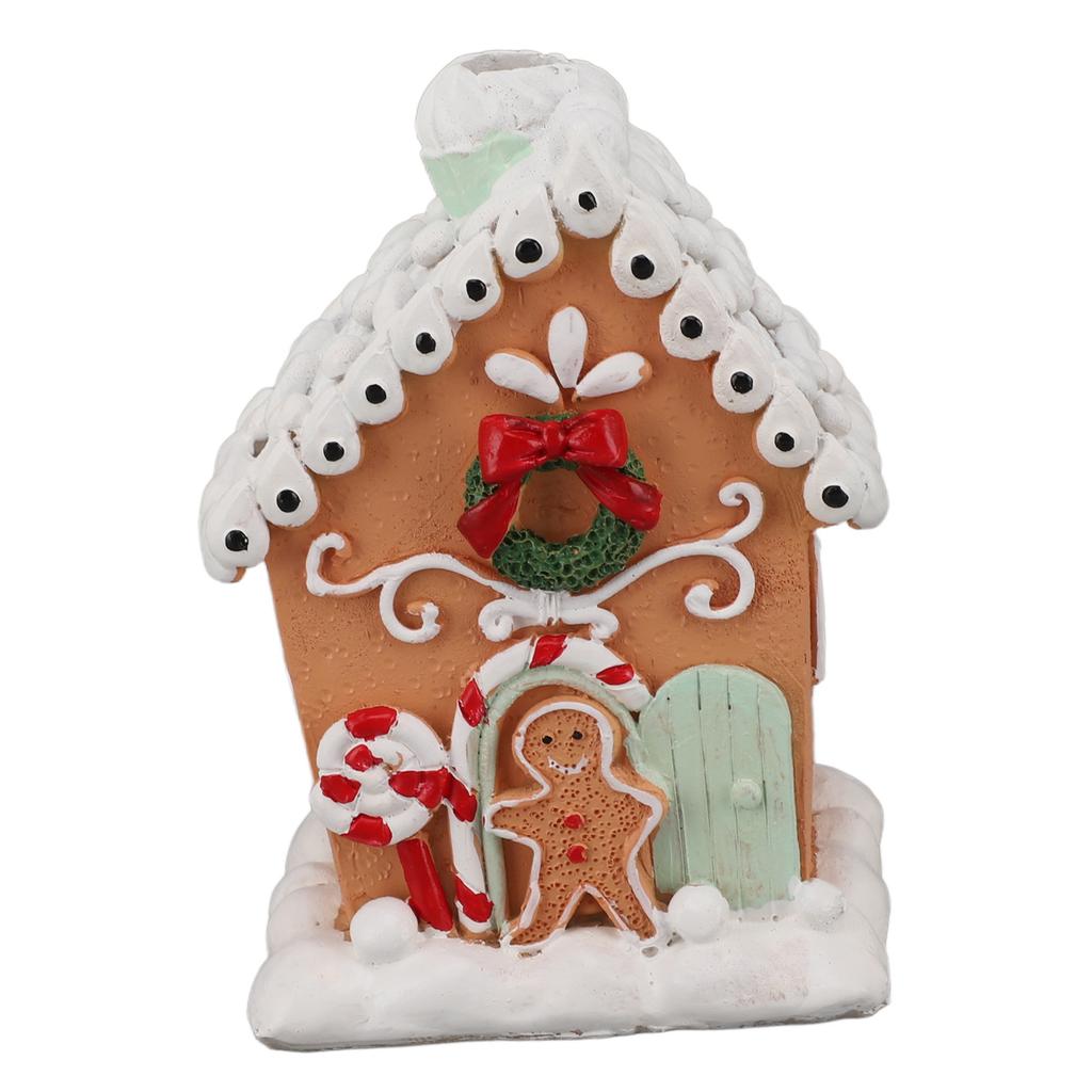 Weihnachtslebkuchenhaus Klassisch Exquisit Harz Weihnachtshaus Tischdekoration zum Verschenken