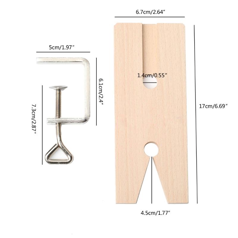 Jewellers Bench Pin Clamp Wooden Clamp Jewellery Making Vice Wood Workbench Jewellers Manufacturing Processing Tool