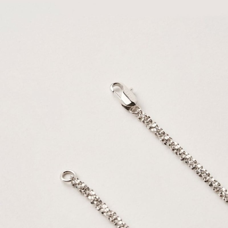 CETTRE Curb Chain Necklace_silver