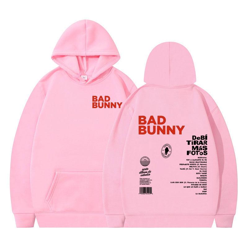 Rapper Bad Bunny Graphic T-shirt DTMF DeBi TiRAR MaS FOToS Hoodie Unisex Long-sleeved Casual Pullover Oversized Punk Tracksuit