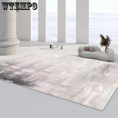 Tapete de flanela nórdico Sala de estar Tapete grande Abstrato Quarto Tapete de cabeceira Tapete macio