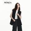 MO&Co. New Chinese Style Wide-Shoulder Frayed Vest