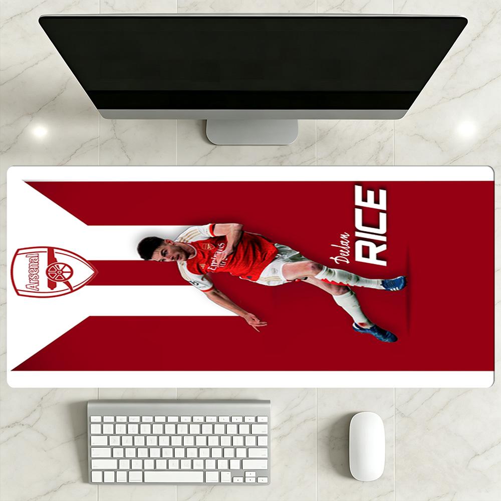 Arsenal Football Player Large Mouse Pad Keyboard Pad Office Mouse Mats Non-Slip Rubber Bottom Office and Gaming Desk Decoration