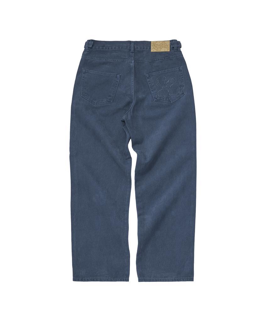 Kkotte Pixie Garden Garment Washed Pants (Blue)