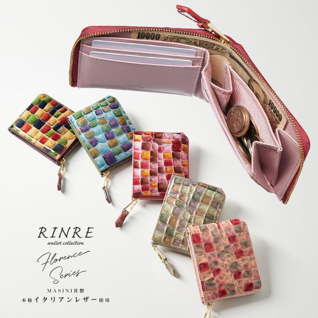 Large Genuine Easy to Brand Day Comes with Gift Box [Linle] Women's Bi-fold Wallet, Compact, Small, Foldable, Capacity, Thin, Leather, Leather, Use,