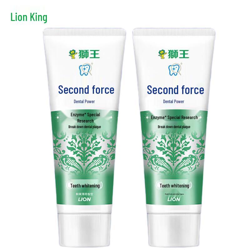 

Lion Zhurika Enzyme Whitening Toothpaste Fresh Fruit Mint 2x130g