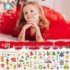 Rika Waterproof Glitter Christmas Cartoon Tattoo Stickers for Kids