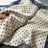 New 100% Natural Real Silk Scarf Women Hair Foulard Luxury Bandana Square Headband Hijab Print Poncho Scarves Pashmina brand