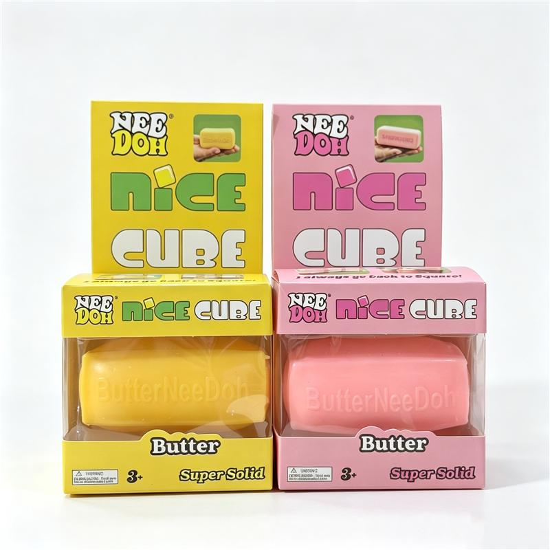 Juguete de Terapia Sensorial de Mantequilla Needoh Relleno de Harina de Colores Juguete de TPR Súper Suave Amasar Estirar Ansiedad Curación Relajante Ocio Regalo