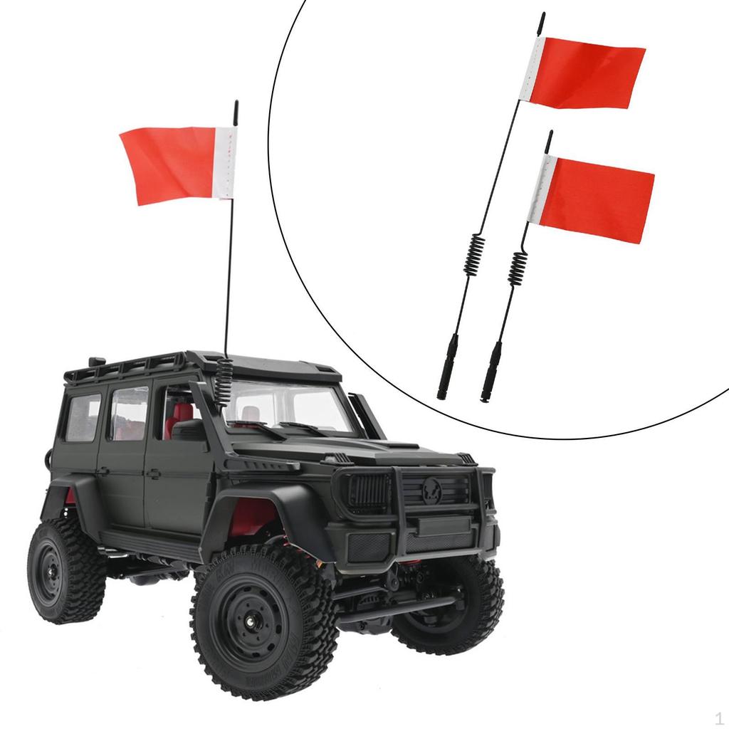 Metal Flag Set for WPL B14 B14K B24 B24K B16 B16K Scale Monster Truck