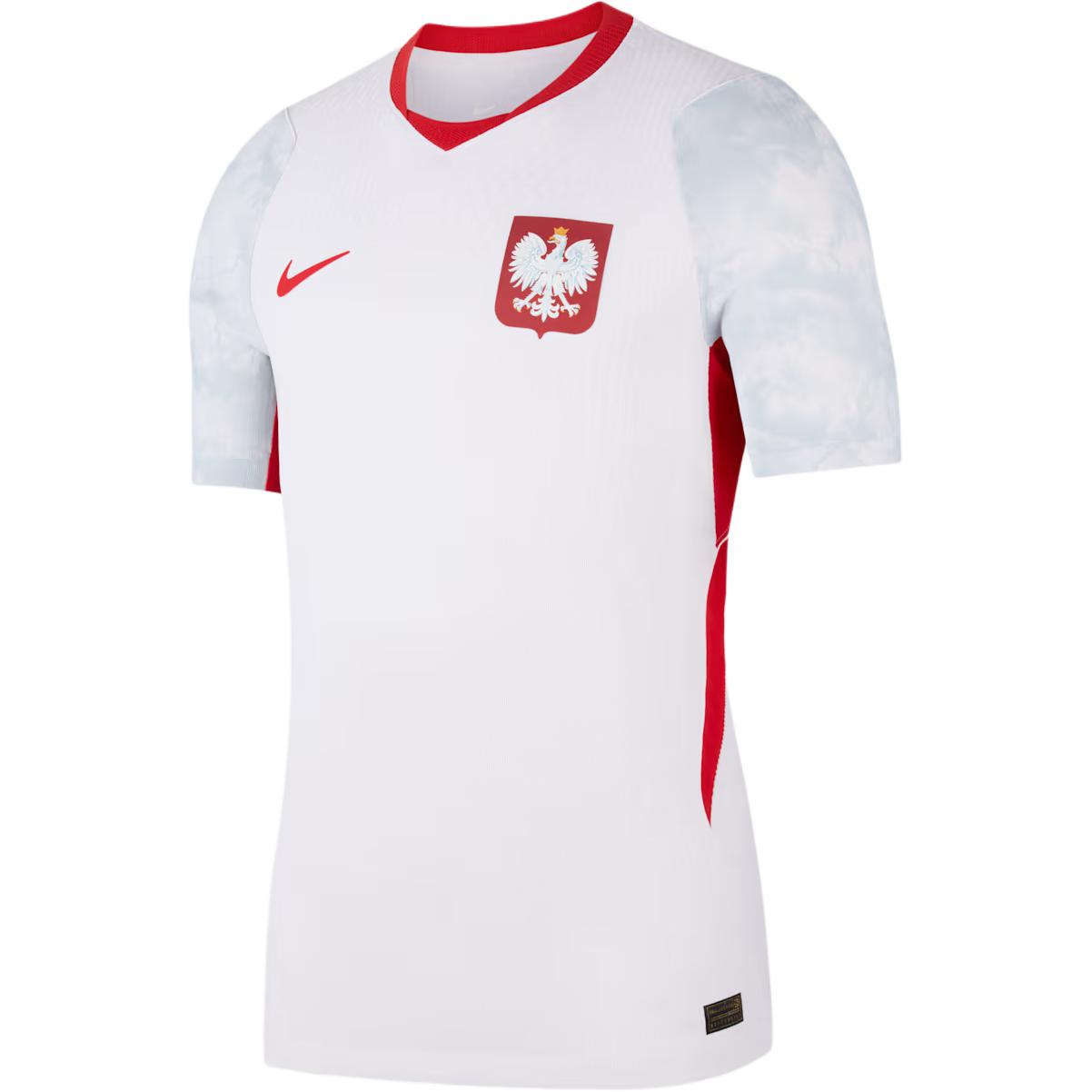 

Nike Poland Aero-Fit Home Player Version Quick-Dry Breathable Pullover Short Sleeve Football Shirt Men tops IO8528-100 M