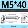 304 Stainless Steel Phillips Round Head Screw with Flat Washer M3/M4/M5/M6