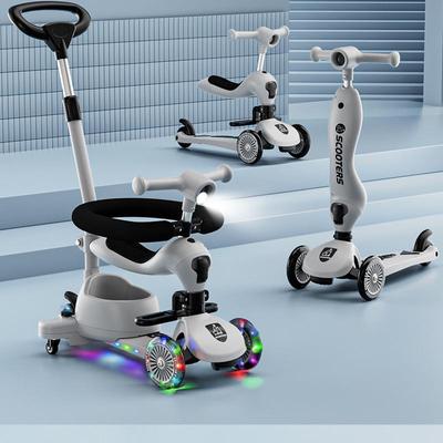Çocuk Çok Fonksiyonlu Scooter: Otur, İt, Kaydır 0-6 Yaş İçin