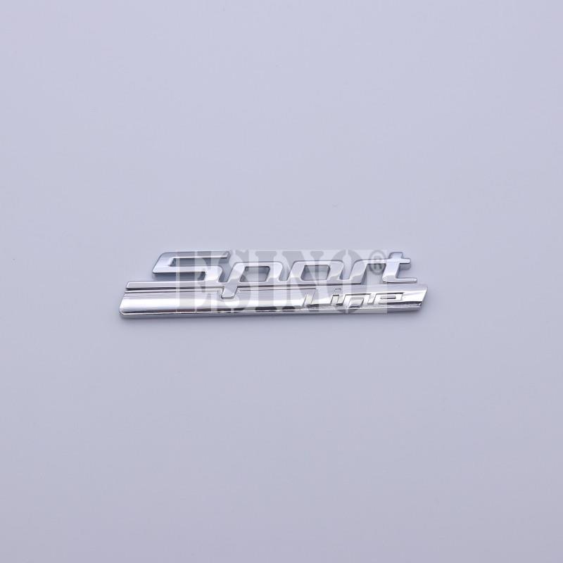 Car Styling Universal 3D Car Trunk Metal Adhesive Badge Emblem Sport Line Rear Body Tailgate Fender Styling Badge for BMW