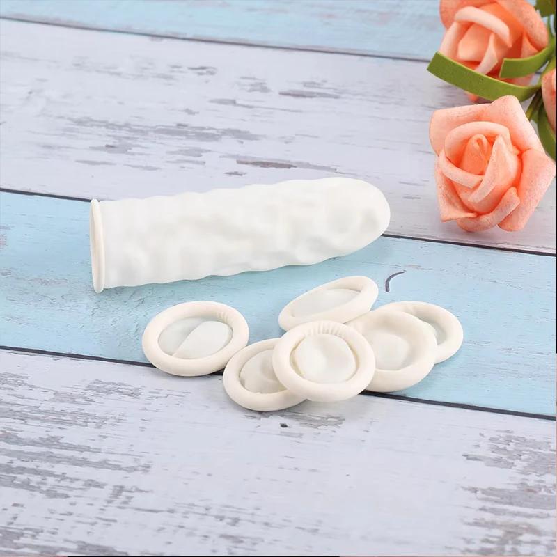 50/100Pcs Protective Fingertip Natural Rubber Gloves Disposable Latex Finger Cots for DIY Epoxy Resin Molds Making Tools