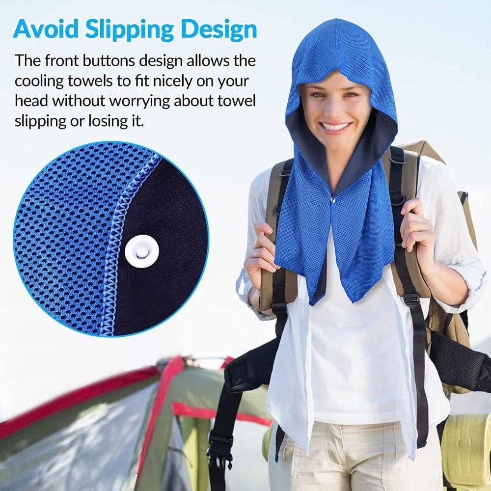 Super Absorbent Hoodie Cooling Towel Sports Towel Gym Travel Camping Swimming Yoga Sports