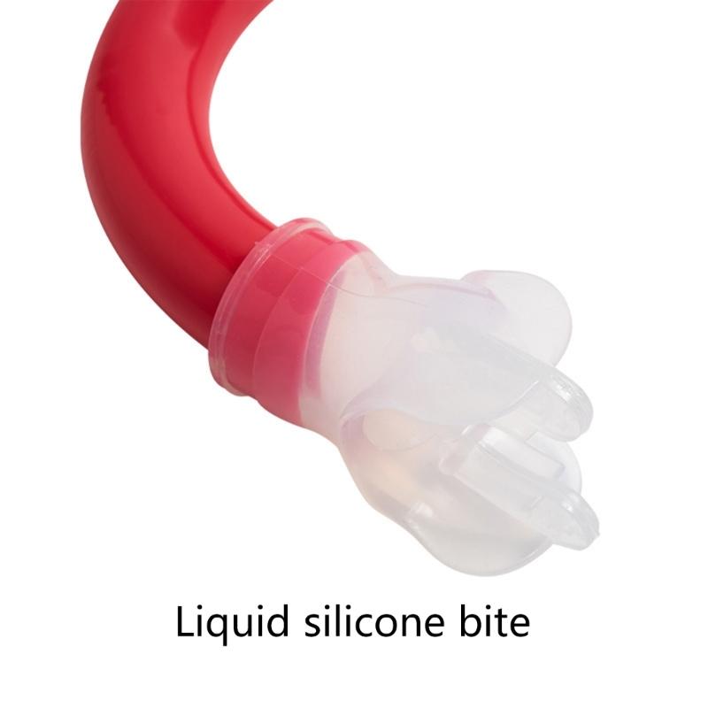 Training Headstrap Support Dry Top Snorkel Tube Comfortable Mouthpiece One-Way Purge Valves for Pool Open Water Swimming