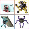 4/12/24PCS Fingertip Mechanical Gyroscope Deformation Mechanical Chain Stress Reduction Puzzle Robot Gyroscope Party Favors