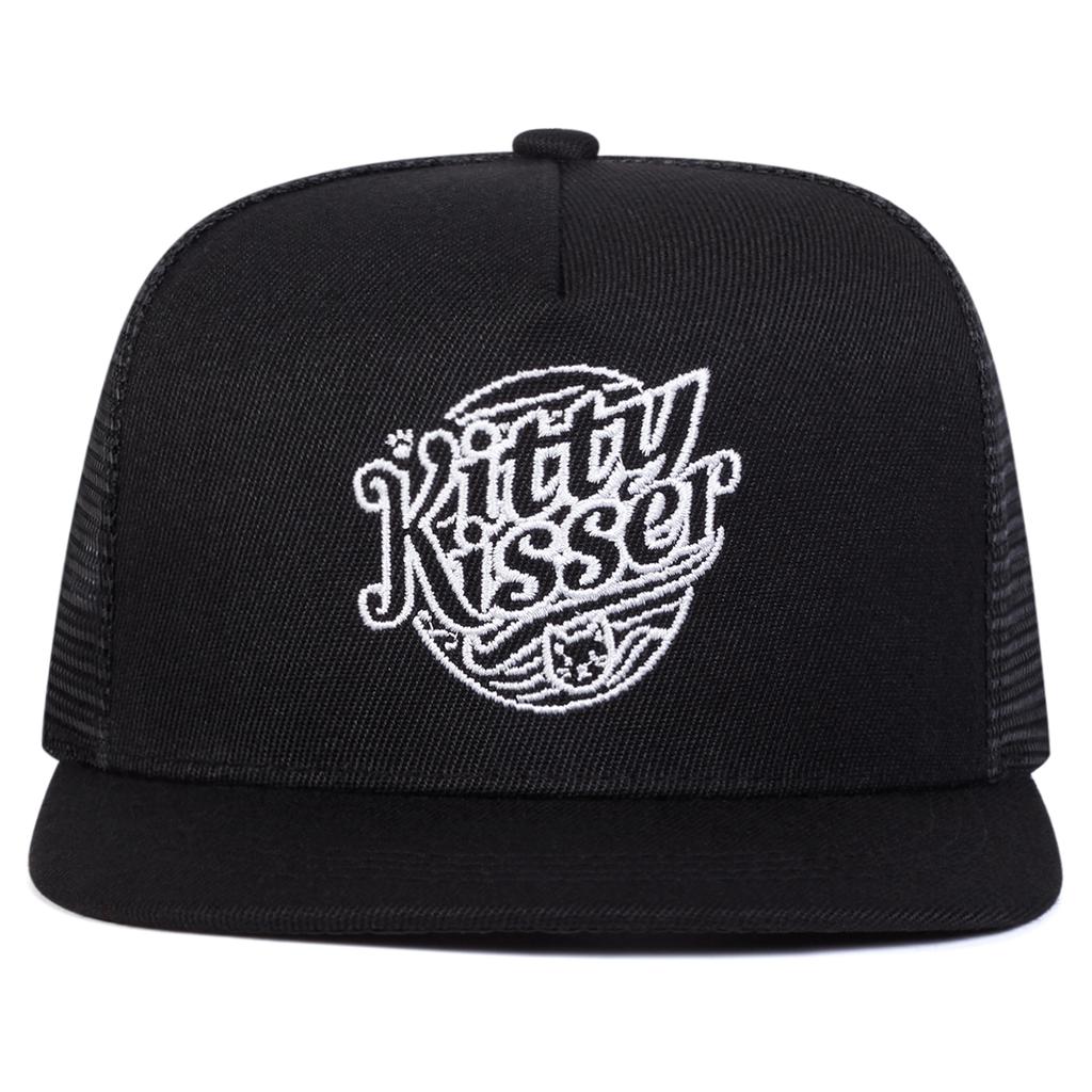 Unisex Kitty Kisser Embroidery Baseball Net Hats Spring Summer Outdoor Adjustable Casual Hip-hop Trucker Caps Sunscreen Hat
