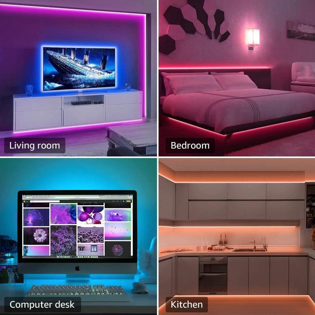 TV RGB Striplight with 3-Key Control USB 5V / Bluetooth TV Backlight Strip Home Party Decoration
