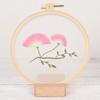 Ginkgo Maple Leaf Transparent Yarn Embroidery Material Package Diy Handmade Self-Embroidery Traced, Needle And Thread Set