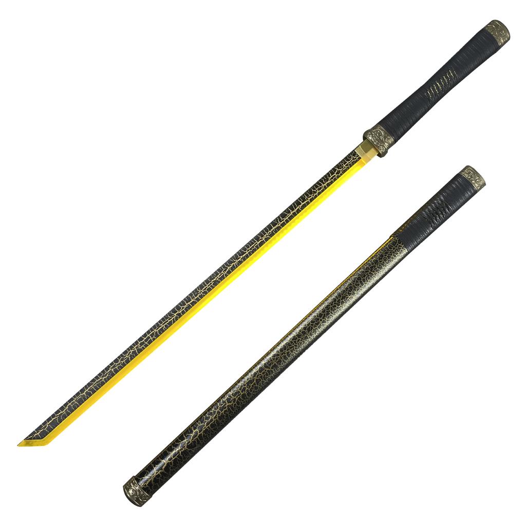 Cyberpunk Glowing Knife LED Dao Tang Horizontal Sword Wooden Sword Tassel Ancient Style Sword with Sheath Anime Cos Props Toy Knife