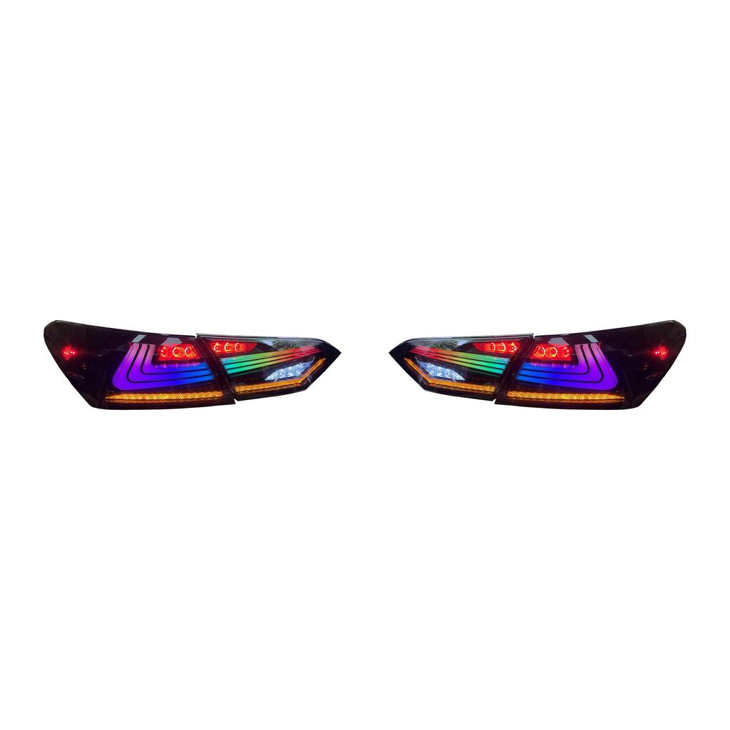 RGB LED Taillight Assembly for 18-23 Camry: Includes Daytime Running, Brake, and Turn Signal Lights