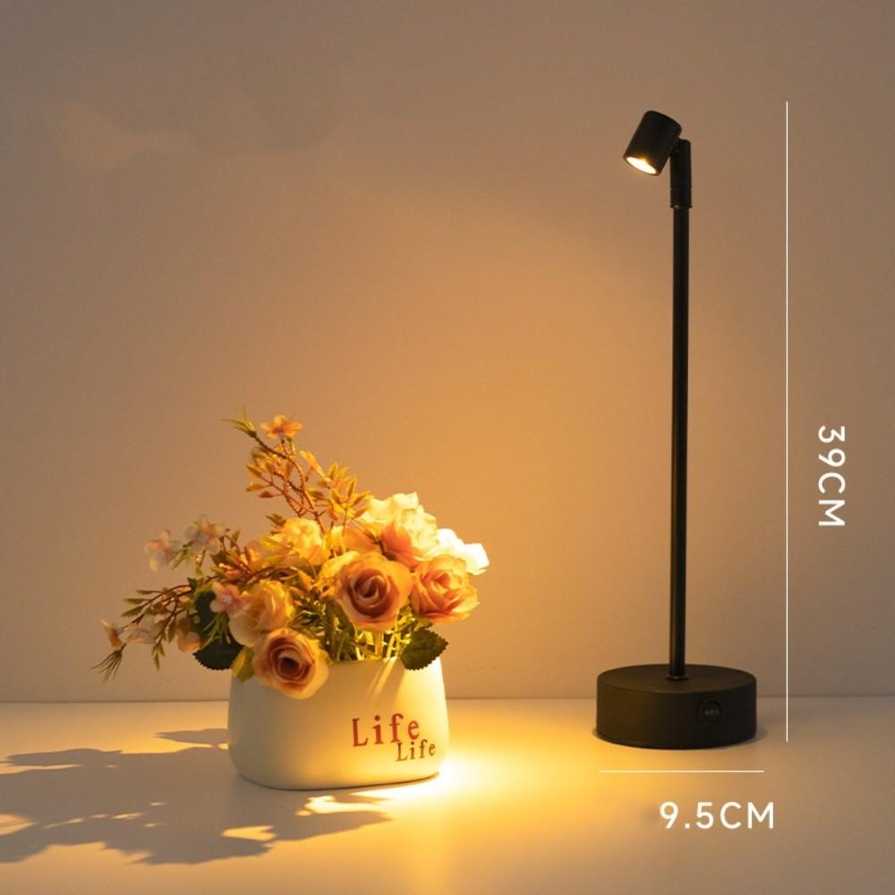 

Зарядные ночники Ретро декоративная лампа Высококачественная светодиодная сенсорная настольная лампа Бар Кафе Black-1