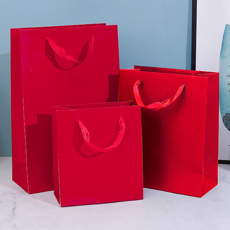 In-Stock Large Red Lid Christmas Gift Box Set with Tote Bag