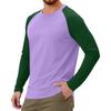 Pánské sportovní tričko s dlouhým rukávem raglánového střihu v kontrastních barvách
