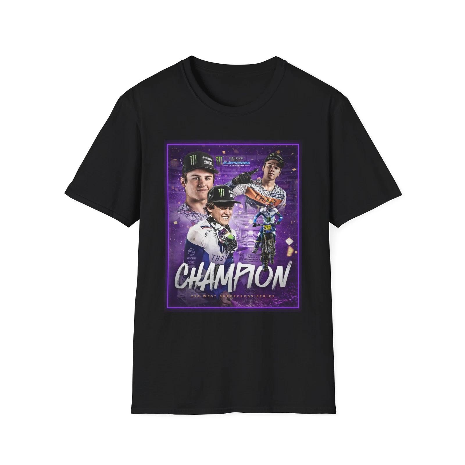 Supercross Champion T-Shirt, Haiden Deegan Dirtbike Racing, Yamaha - Motocross S