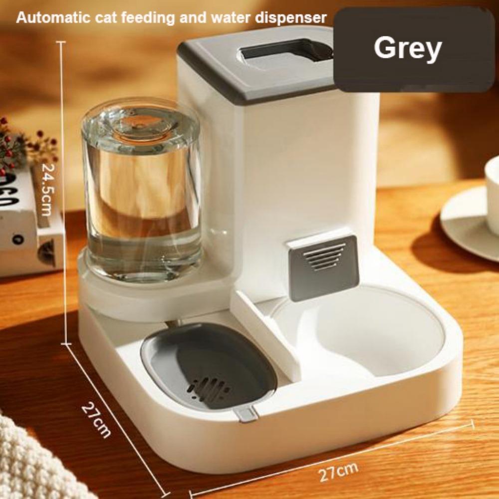 With Water Fountain Automatic Feeder Food Grade Large Capacity Dog Cat Food Bowl 9 Styles Universal