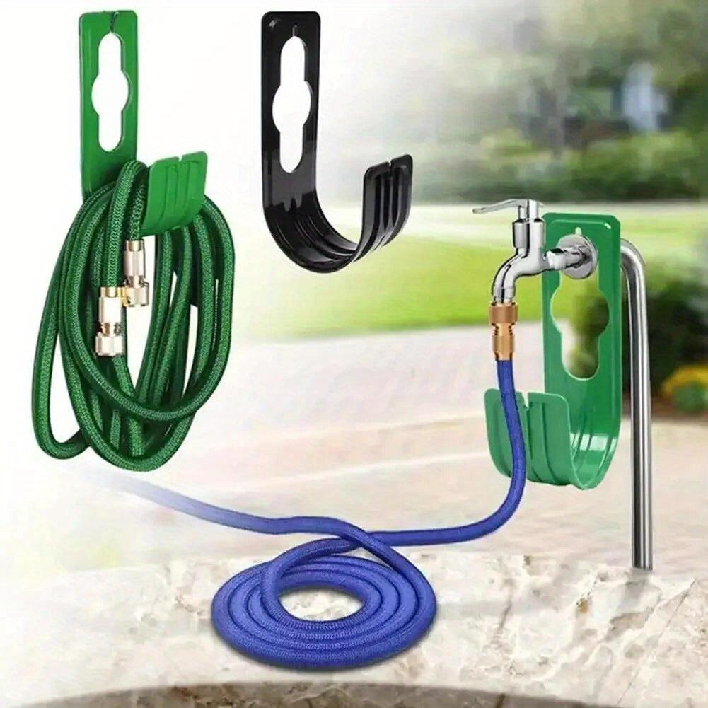 

2pcs Portable Hose Hook Garden Tap Car Washing Garden Tools Telescopic Water Pipe Hook Hose Accessories Storage Rack 2pcs чёрный