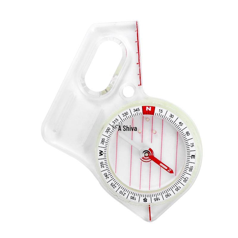 Compact Thumb-Type Outdoor Compass with Map Scale for Orientation and Teaching