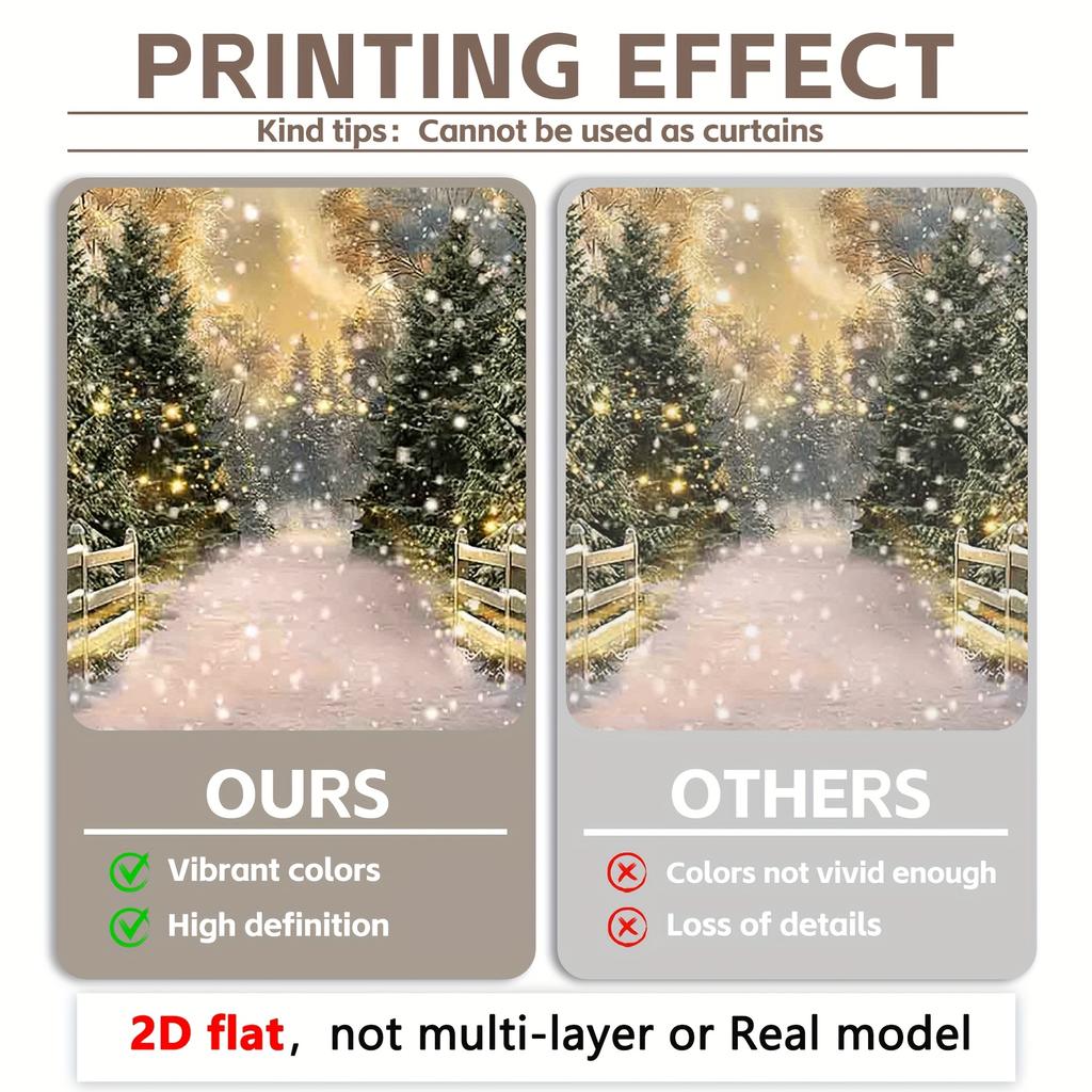 Christmas Tree Star Lights Sunset Decoration Background Winter Backdrop Decorations For Photo Studio Photo Booth Christams Party