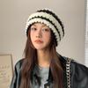 Woolen Hat for Women In Autumn and Winter Versatile Warm and Face Friendly Small Pullover Hat New Fashionable Korean Style Knitted Hat Trendy Hat