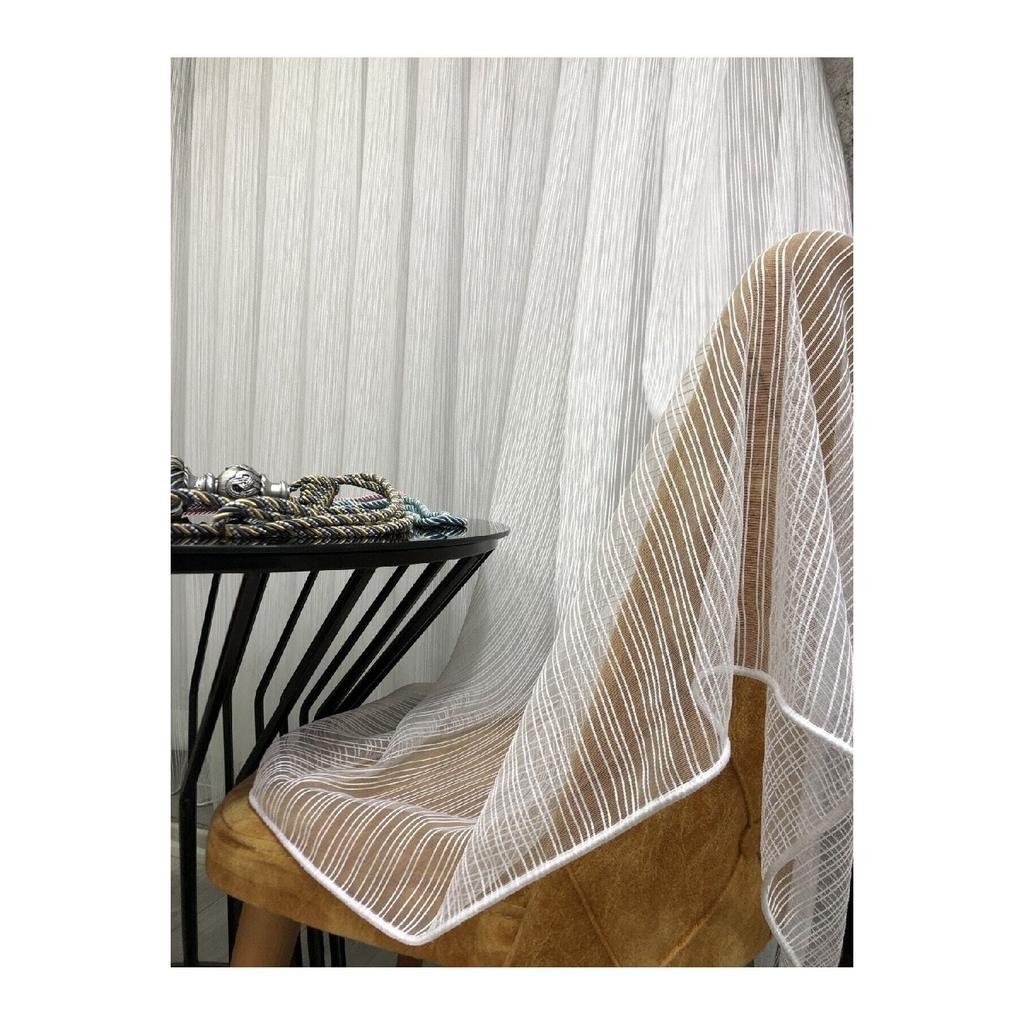 Striped Tulle Curtain 1/3 Frequent Pile