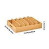 Kitchen Countertop Storage Rack for Pot Lids, Cutting Boards and Trays, Wooden Tiered Holder with Open Access and Vertical Space Saving Layout