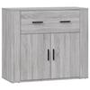 816574 vidaXL Buffet Sonoma gris 80x33x70 cm Bois d'ingénierie