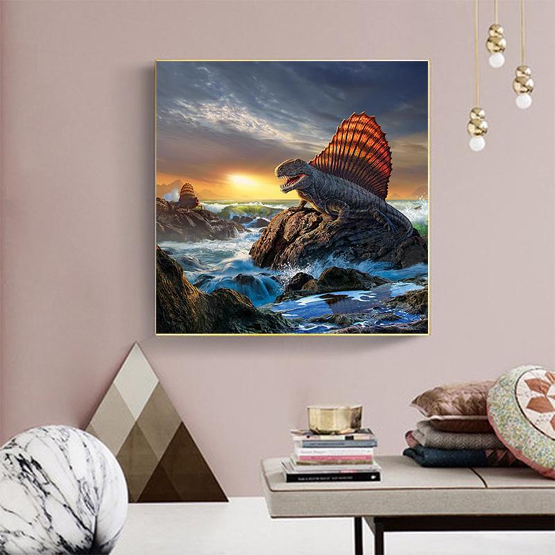 Diamond Embroidery Sale Full Round Dinosaur 5D DIY Diamond Painting