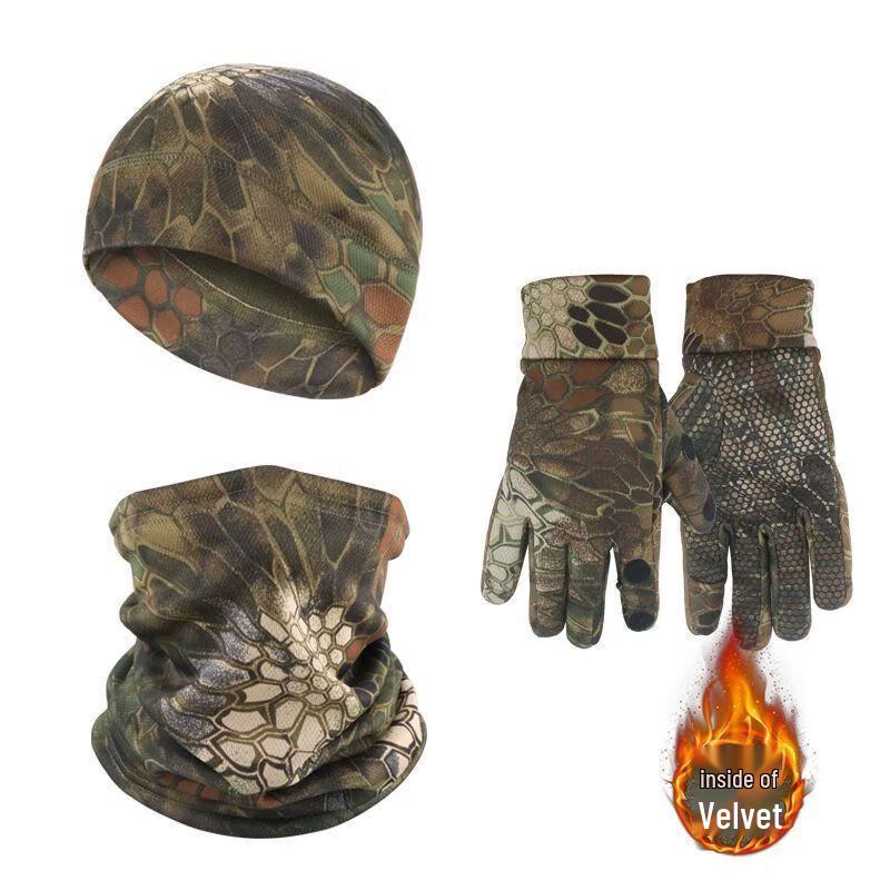 Panzhijian Winter Thermal Hat, Gloves & Neck Warmer Set