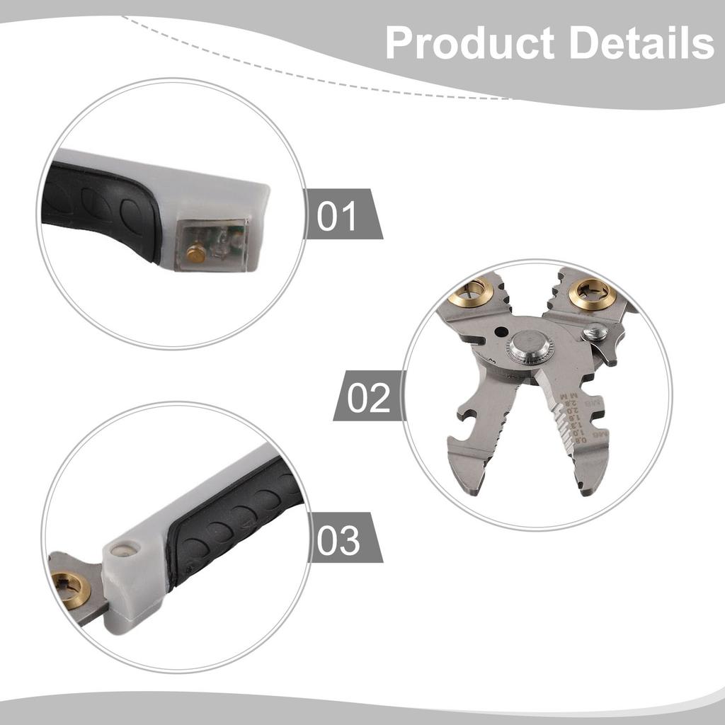 Multifunctional Wire Stripper and Crimper Tool for Cutting Stripping and Slicing Cables in Electrical Applications