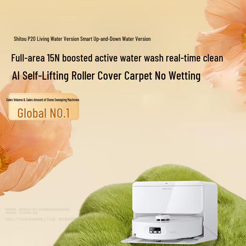 Roborock P20 Robot Vacuum and Mop with Auto Water & Hot Mop Wash