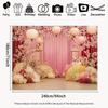 2D Oriental Sakura Themed Backdrop Photo Background Banner