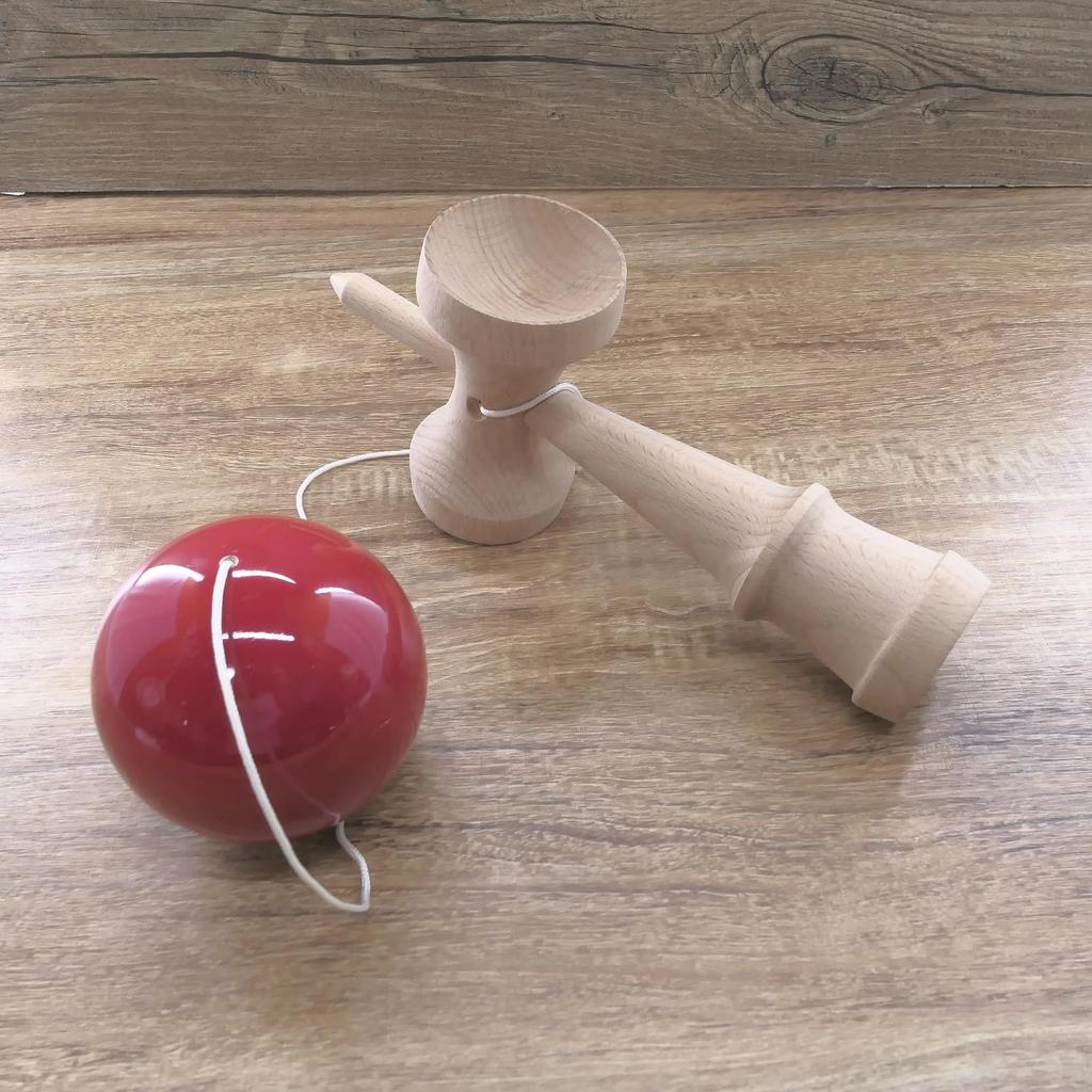 Jumbo Kendama, Large, 24cm, Red, Wooden, Performance, Display, Kendama, Kendama, Adult, HB-614
