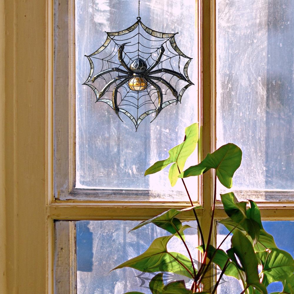 Creative Simulation Spider Web Balcony Glass Home Beautification and Decoration Electrostatic Window Stickers
