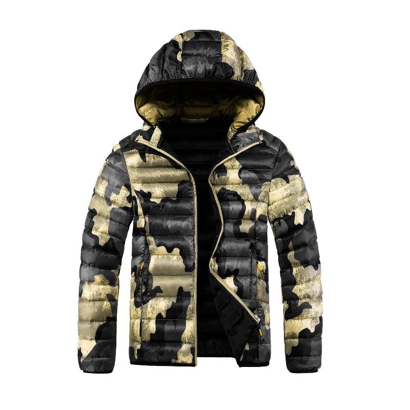 

Rib Clothes, Cotton-padded Clothes, Men s Winter Camouflage Clothes, Removable Hats, Thickened Cotton-padded Jackets, Men s Jackets. 4XL