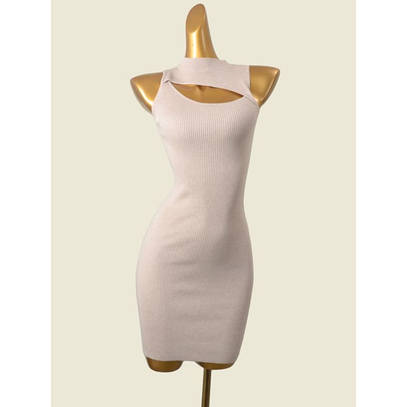 Cut Out Sexy Thread Knitted Hip Skirt Fashion Wind Sleeveless Sexy Inner Wear Dress Base Skirt