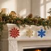 30pcs Set Multipurpose Artificial Christmas Flowers Glitter Poinsettia Flowers  for Party Decoration